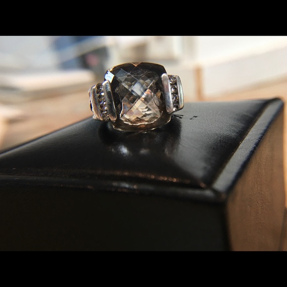 David Yurman Jewelry - DAVID YURMAN DIAMOND & SMOKEY QUARTZ RING Wheaton